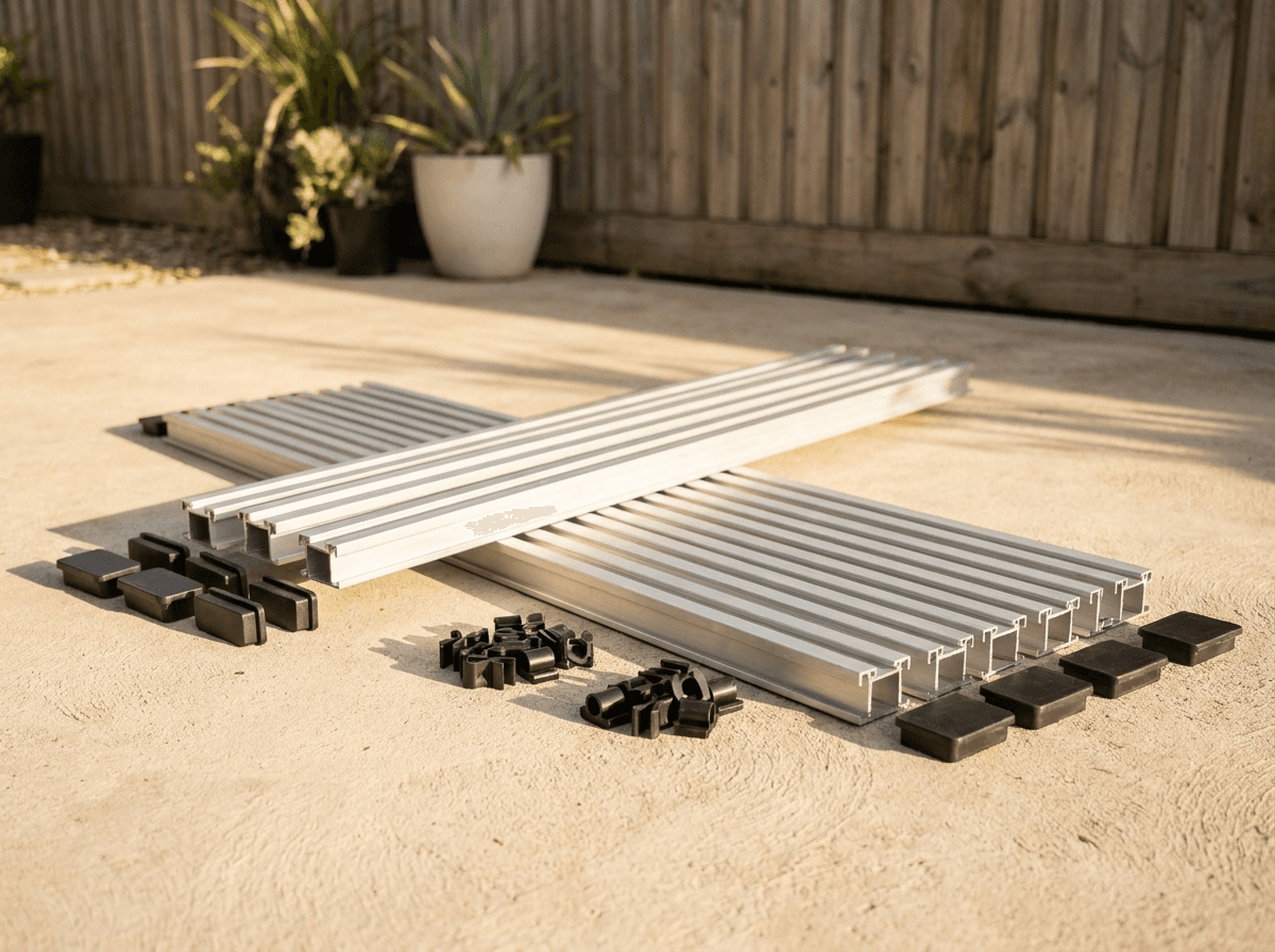 Patio Deck Kit components
