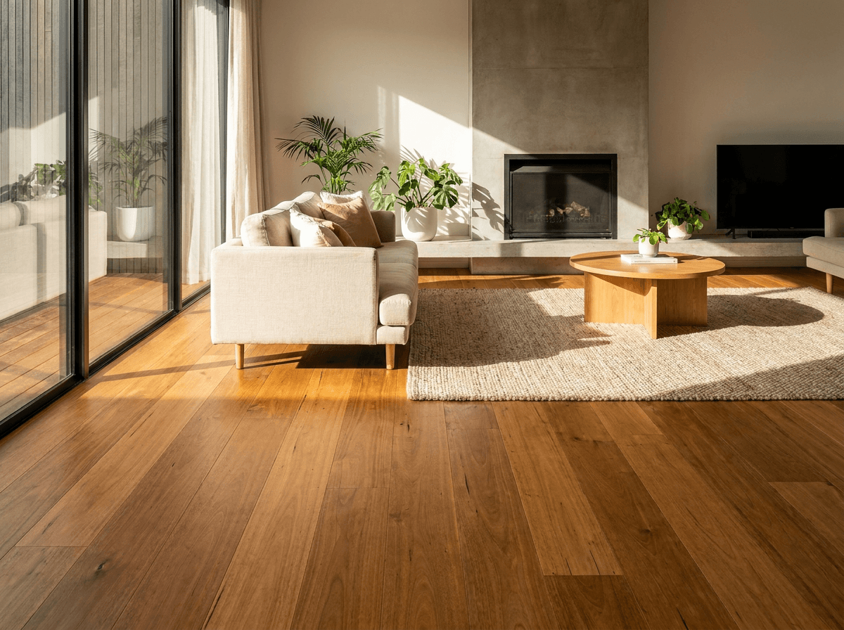 Finished timber flooring boards