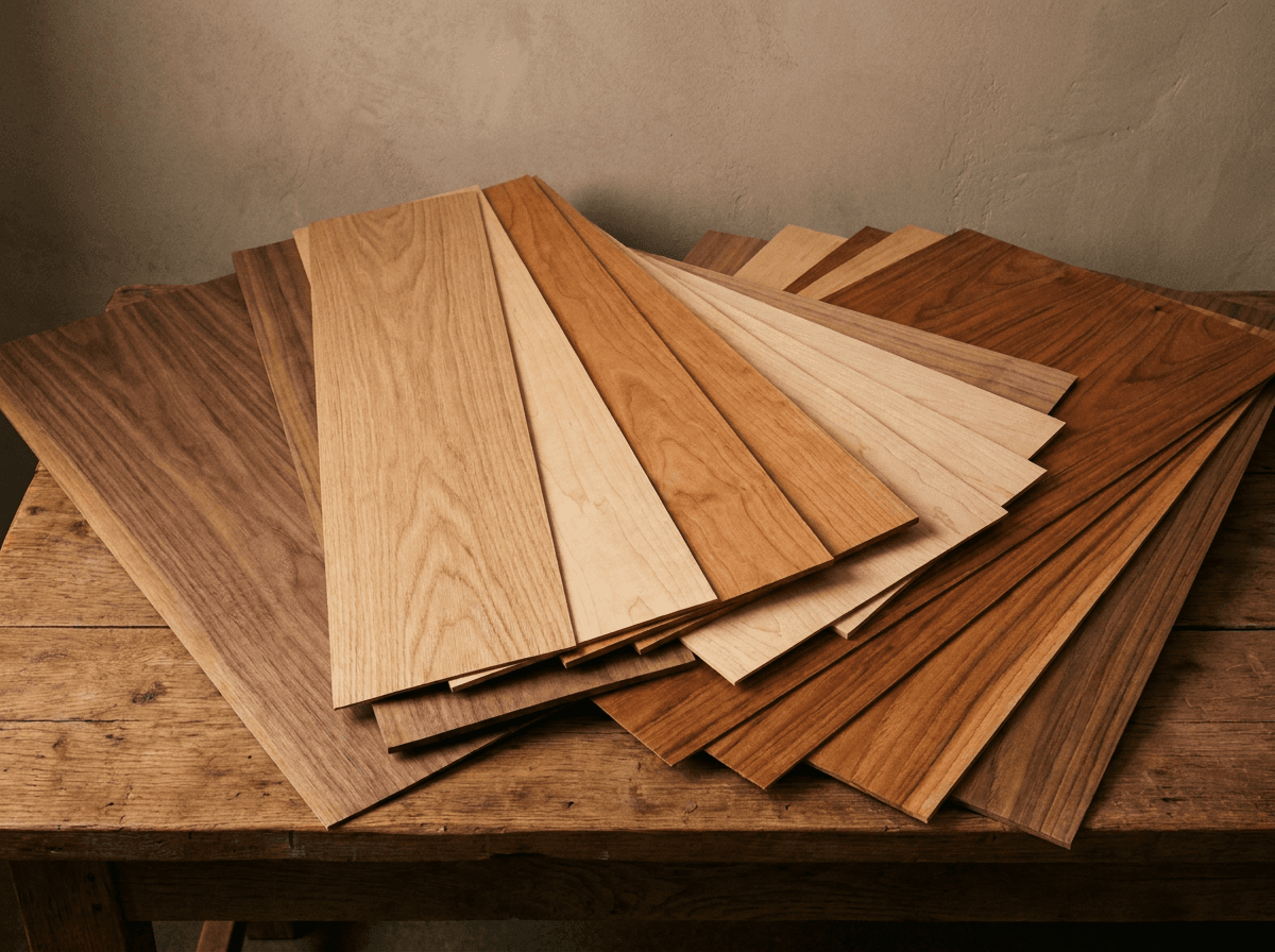 Decorative timber veneer sheets